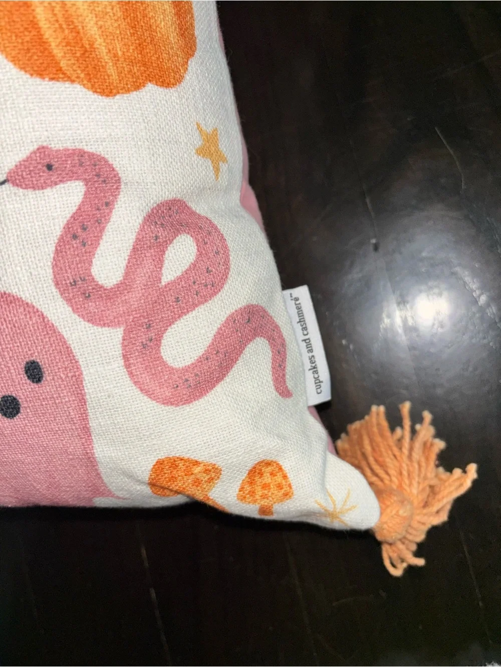 NEW Cupcakes and cashmere halloween ghost pumpkin pink decorative pillow
